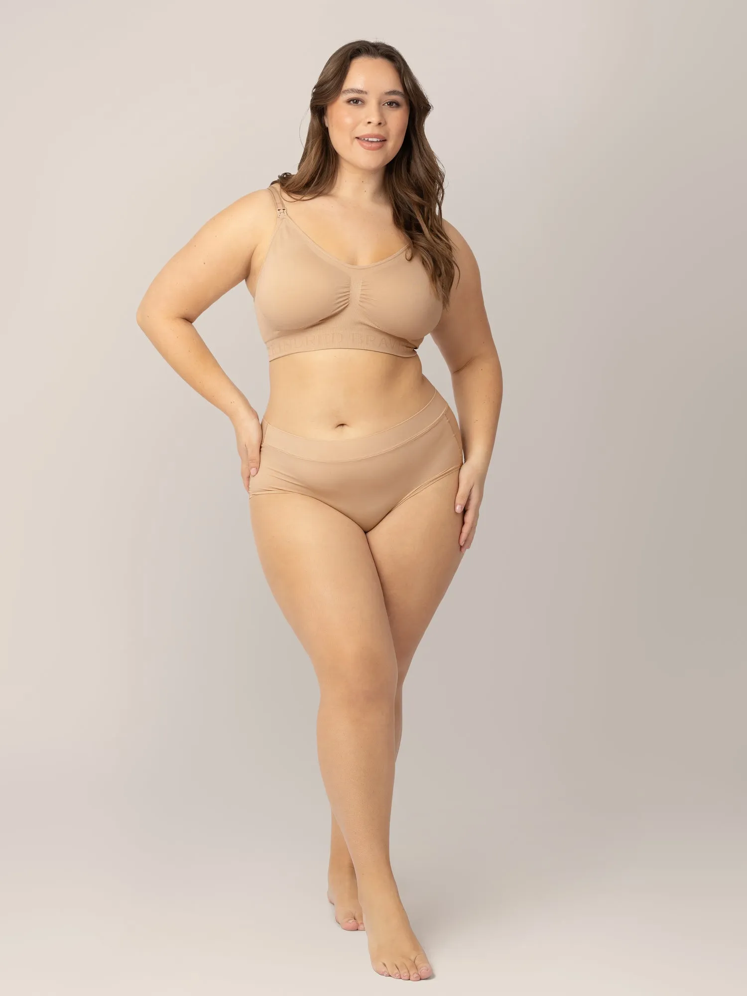 Grow with Me™ Maternity & Postpartum Brief | Beige