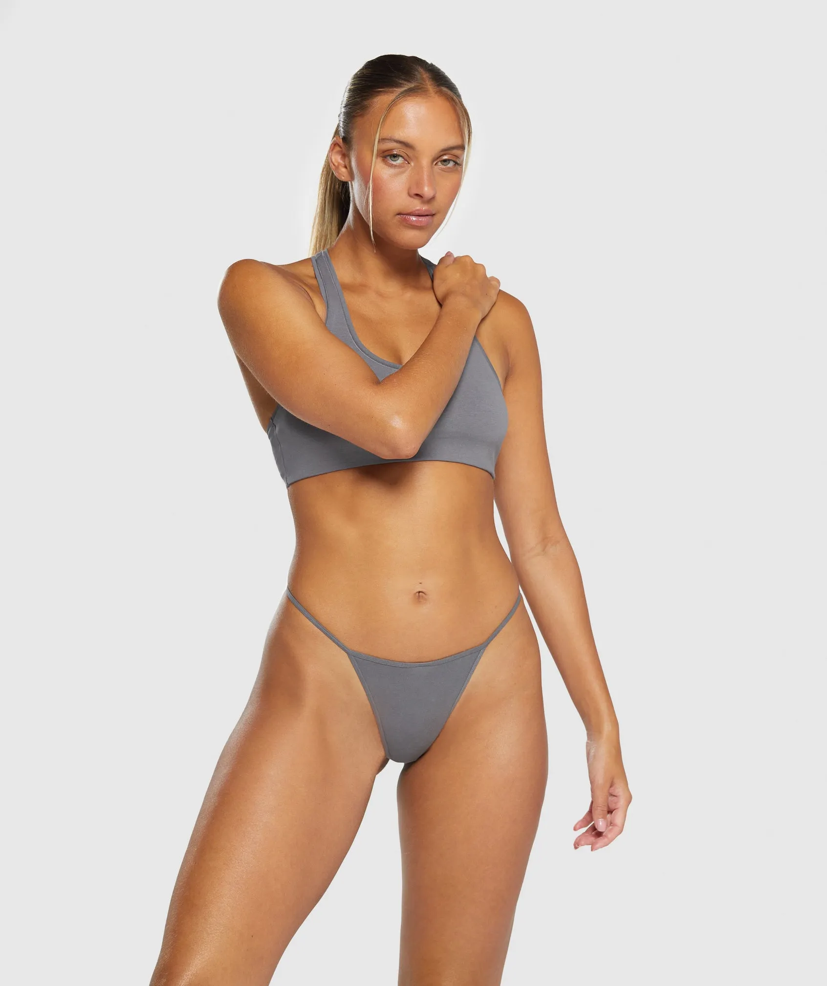 Gymshark Cotton G-String - Brushed Grey