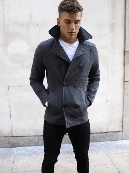 Hawick Peacoat - Grey