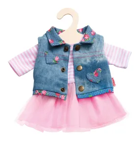 Heless Doll TuTu Dress with Denim Vest Doll Size 35-45cm