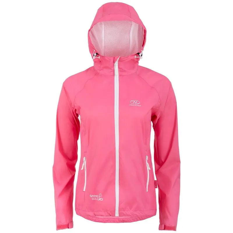 Highlander Stow & Go Women's Waterproof Pack-Away Jacket - Pink