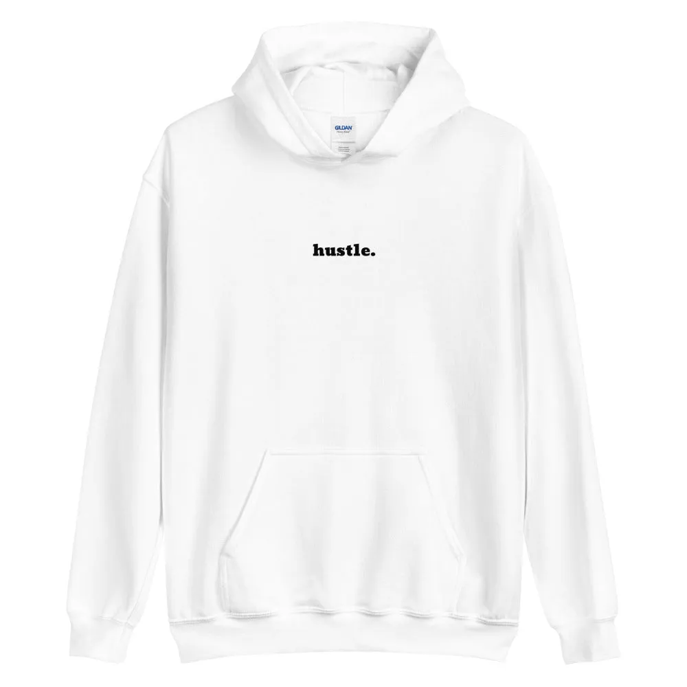 Hustle Hoodie in White or Grey