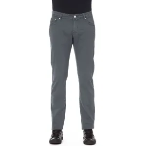 Jacob Cohen Gray Cotton Men Jeans