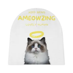 Keep Being Ameowzing Lovely Human Cat POD Baby Beanie (AOP)