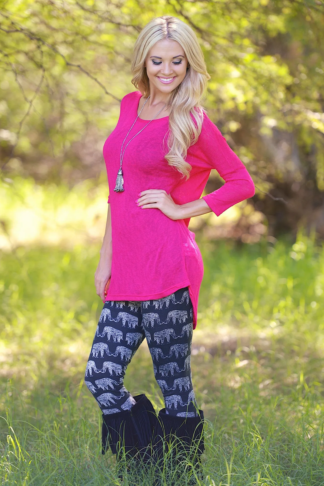 Late Nights Tunic - Pink