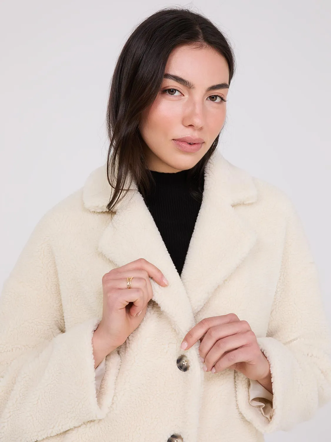 Long Sherpa Teddy Coat