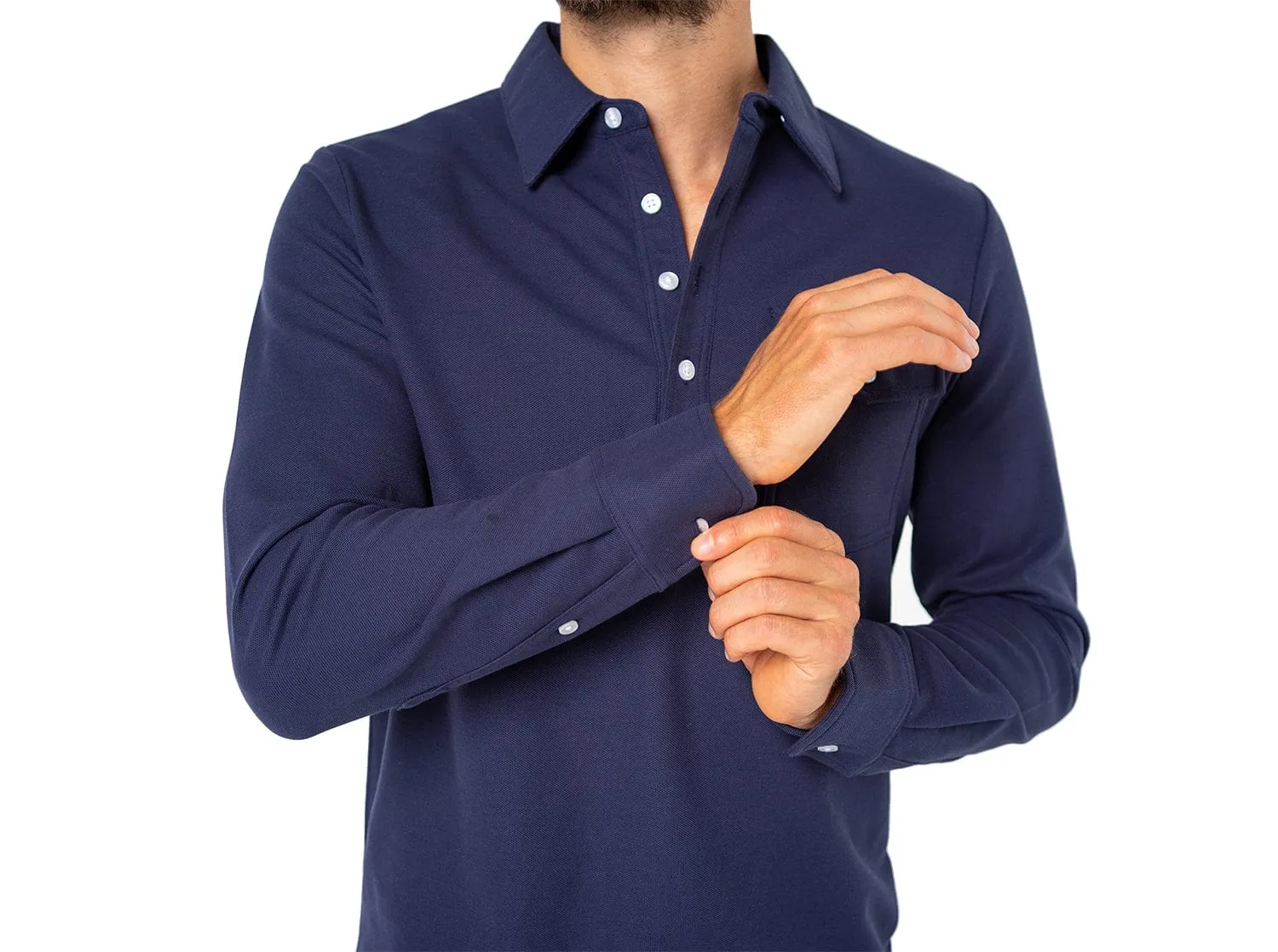 Long Sleeve Players Shirt - Peacoat