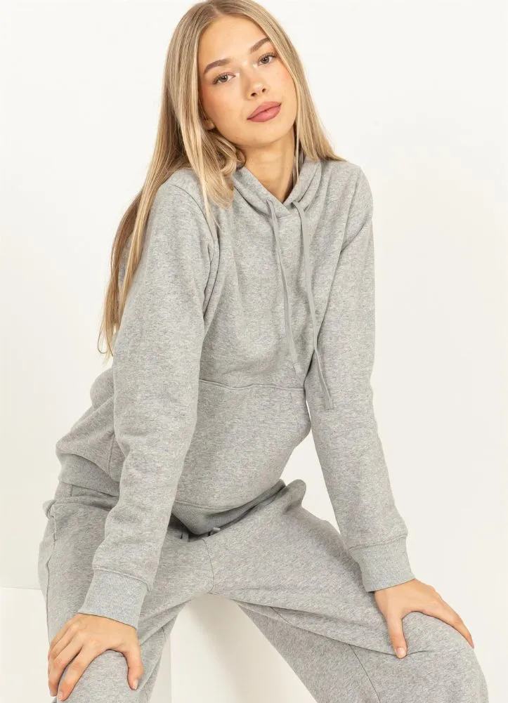 LS Pullover Hoodie in Heather Grey by Hyfve