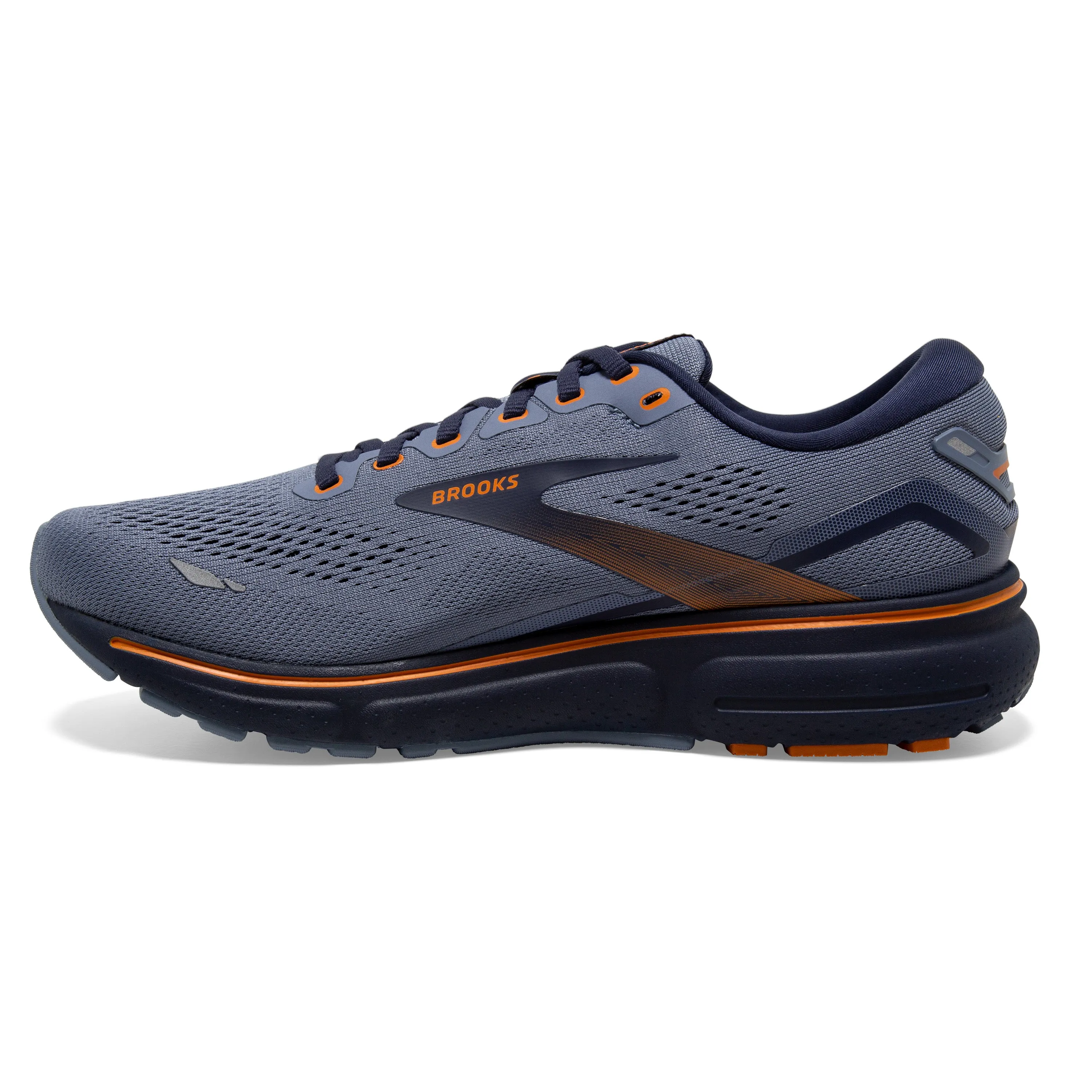 Men's Brooks Ghost 15 1103931D025 Color:  Flintstone/Peacoat/Oak