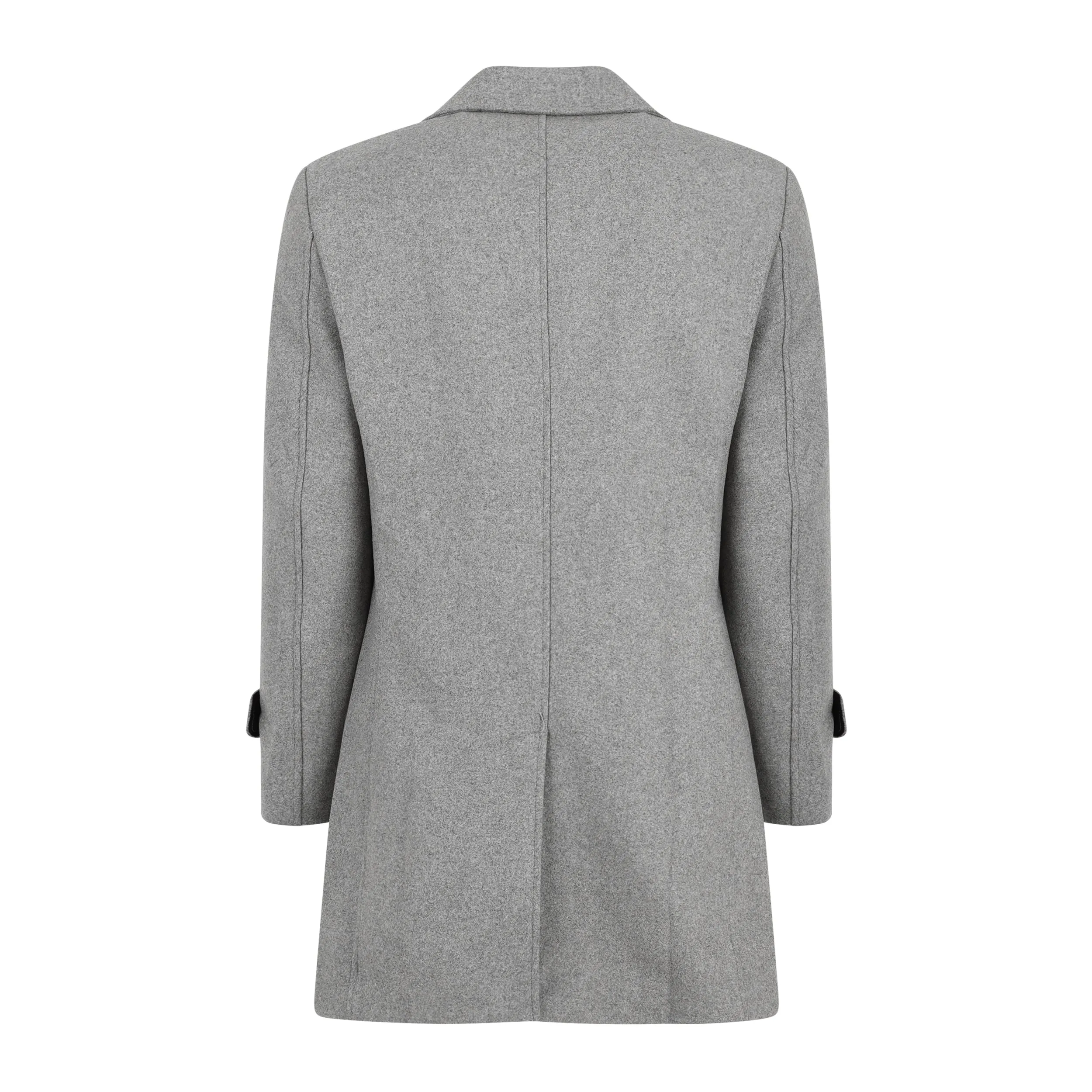 Men's Double Breasted Pea Coat Wool Blend Dress Jacket Peacoat