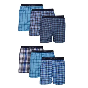 Men's Plaid Boxer Underwear 6-Pack 841BX6