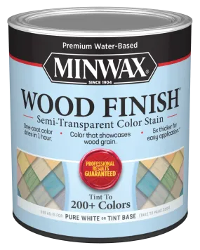 MINWAX® Wood Finish® Water-Based Semi-Transparent Color Stain, Quart