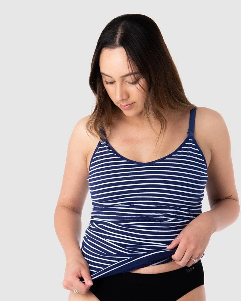 My Necessity Nursing Tank - Navy Stripe