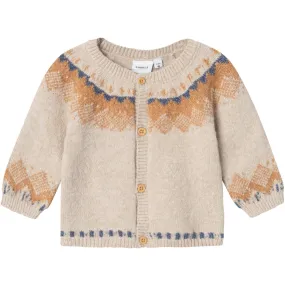 Name It Peyote Melange Onor Knit Cardigan