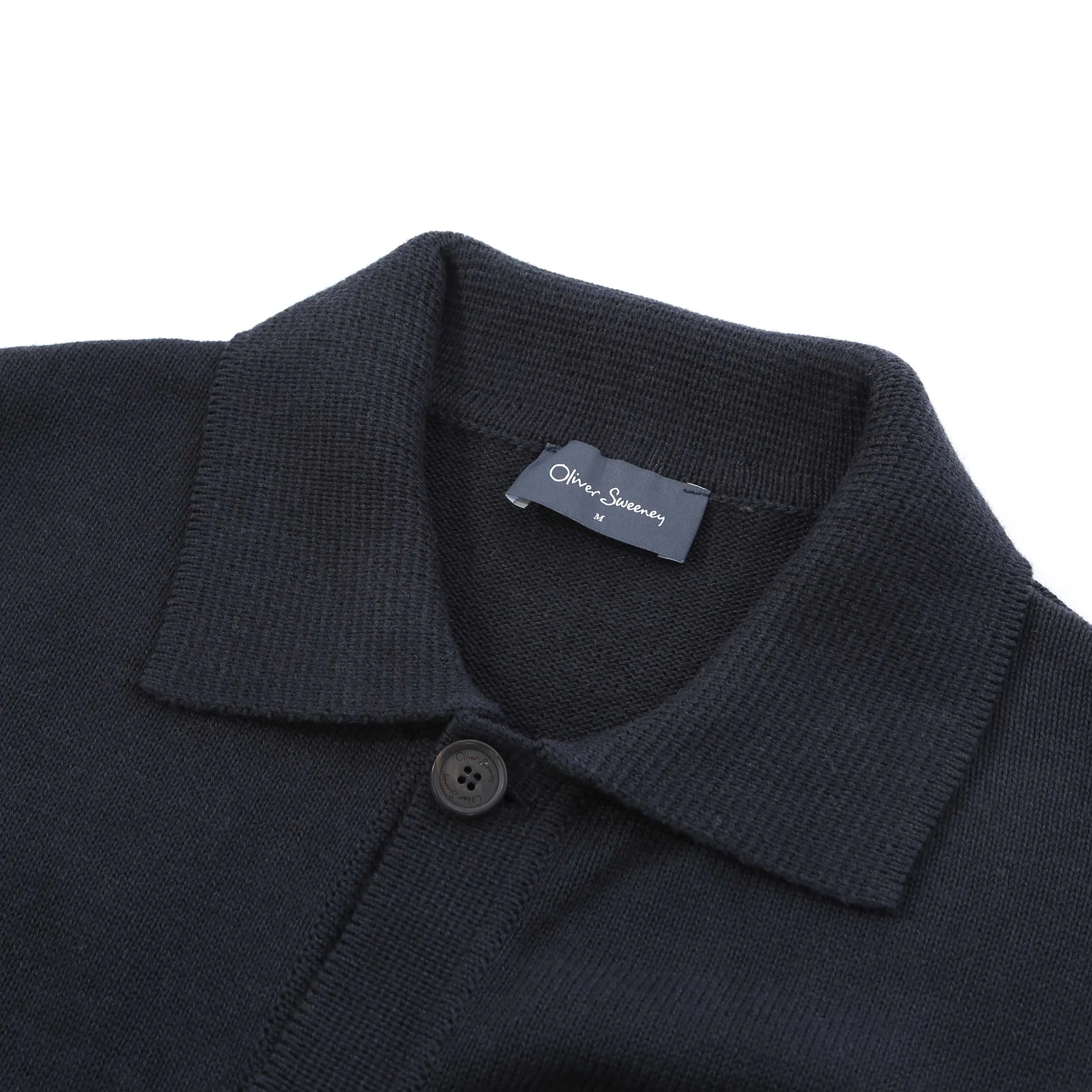 Oliver Sweeney Brecon Knit Cardigan in Navy