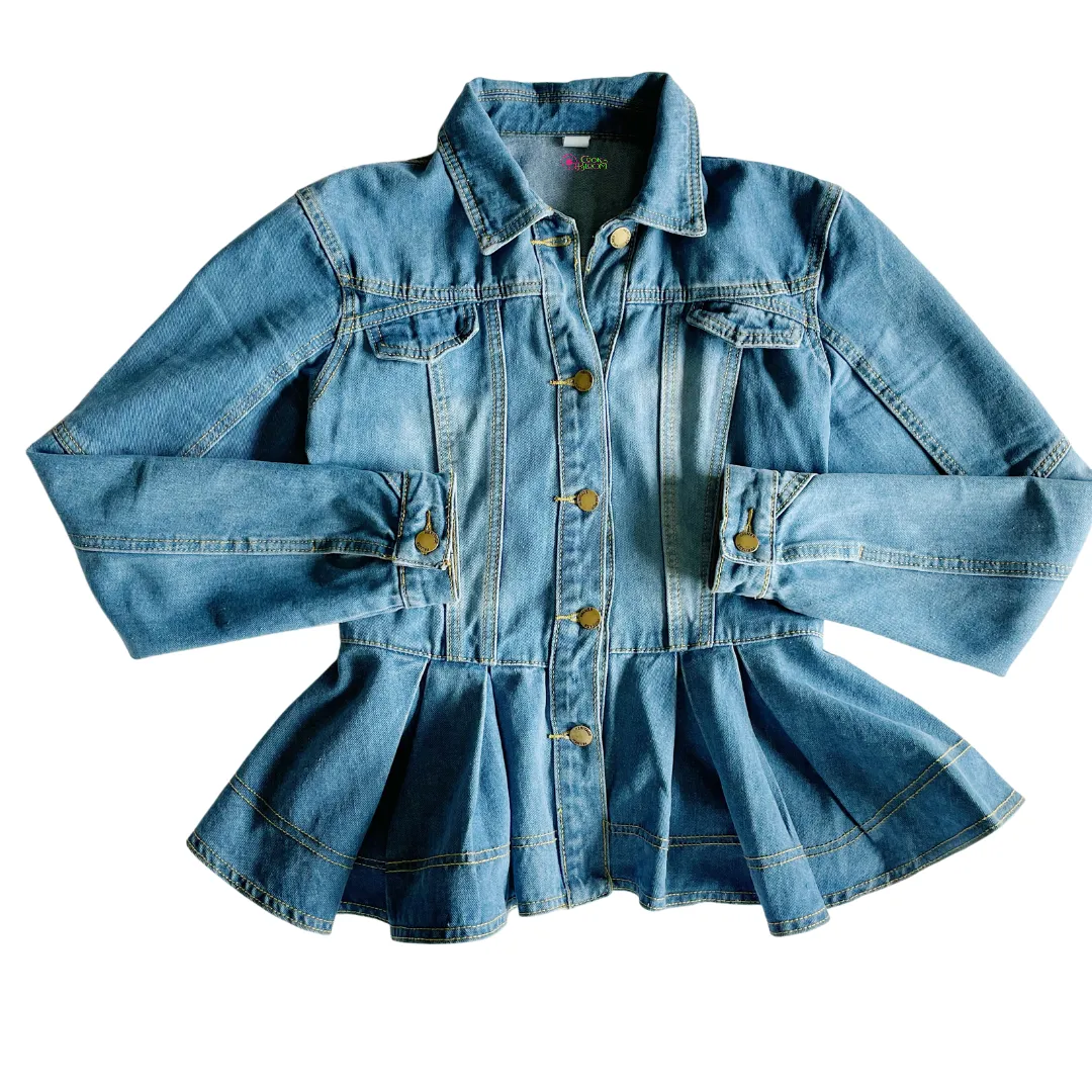 Peplum Denim Jacket