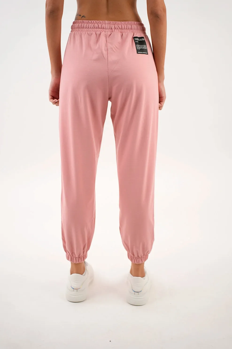 Pink Tight Leg Sweatpants