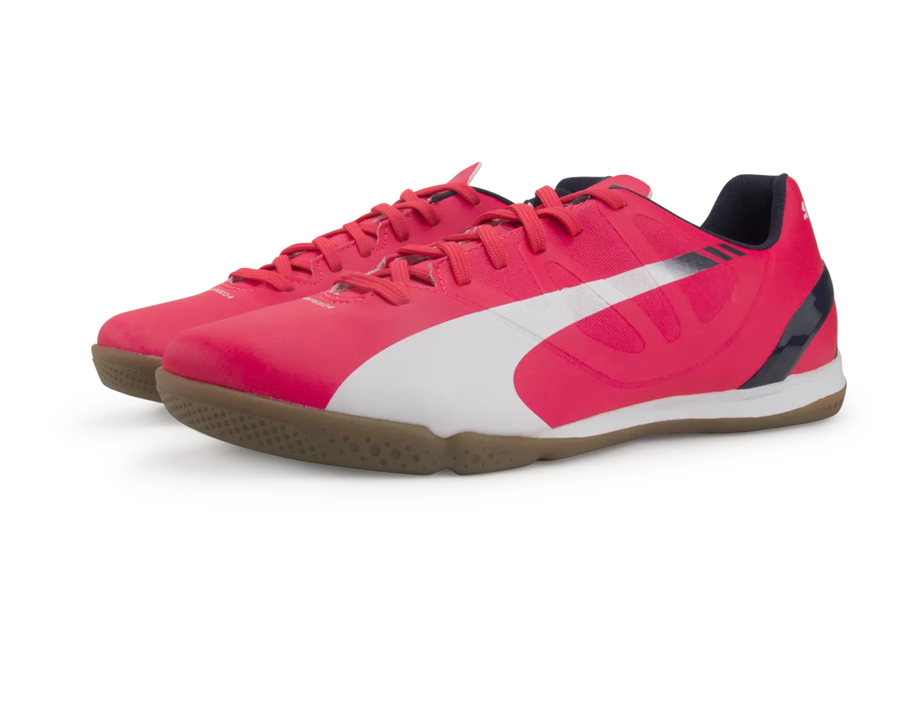 PUMA Men's 4.3 Indoor Soccer Shoes Bright Plasma/White/Peacoat