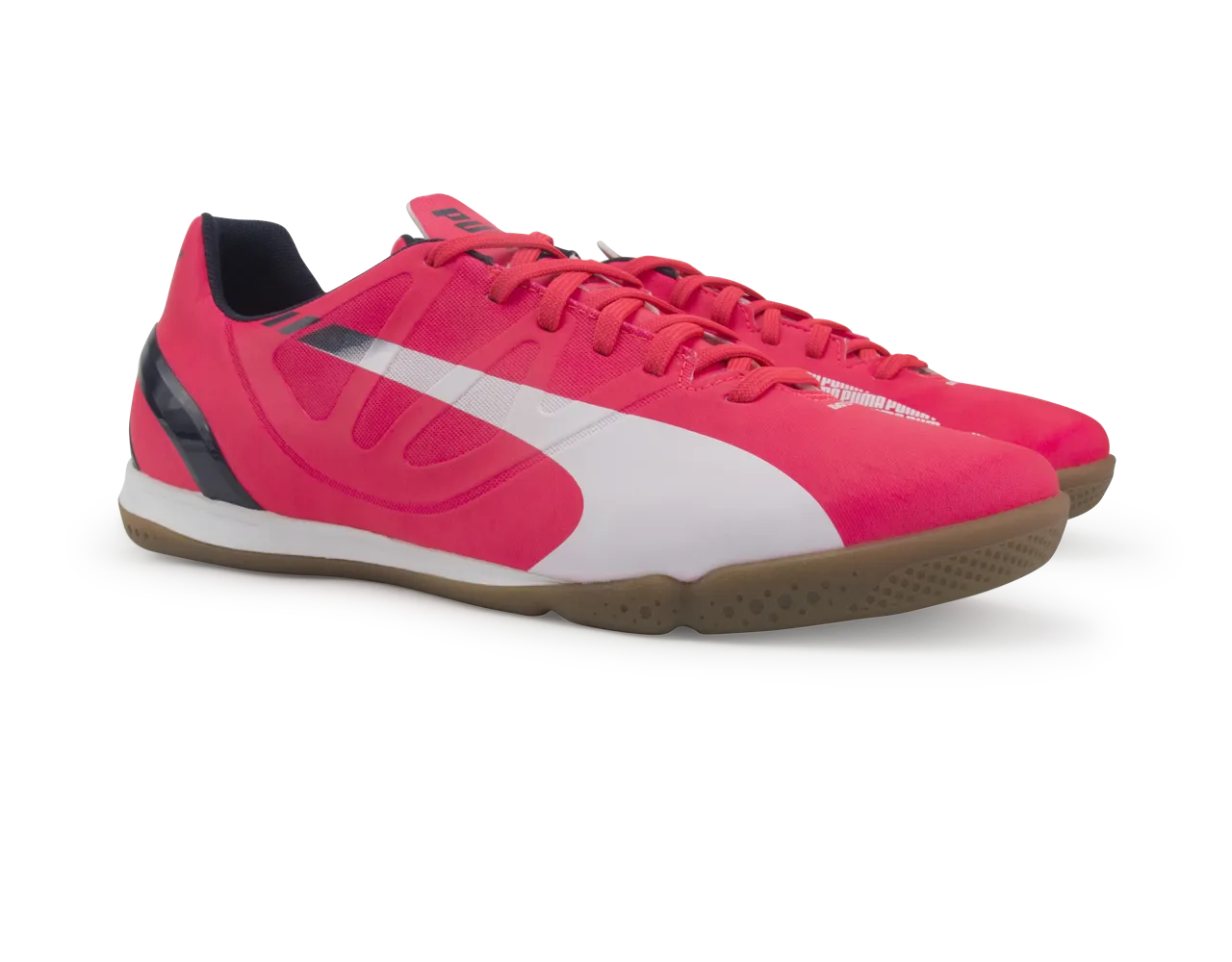 PUMA Men's 4.3 Indoor Soccer Shoes Bright Plasma/White/Peacoat