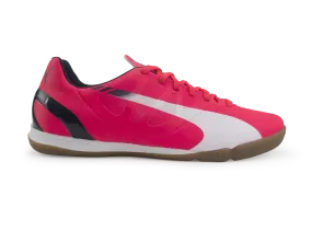 PUMA Men's 4.3 Indoor Soccer Shoes Bright Plasma/White/Peacoat