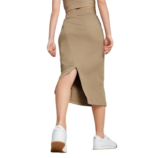 Puma Women's Classic Ribbed Midi Skirt