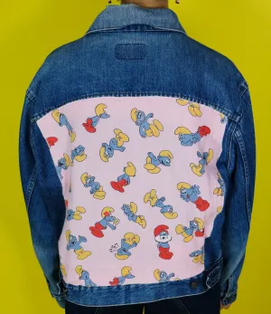 Reworked Smurfs Jacket L (HOLE IN COLLAR)