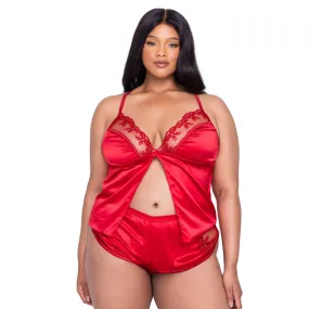 Rouge Bow 2-Piece Camisole Lounge Plus Size Set