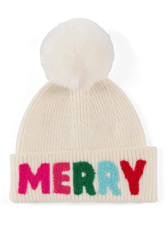 SHI Merry Beanie Snow Hat in Ivory