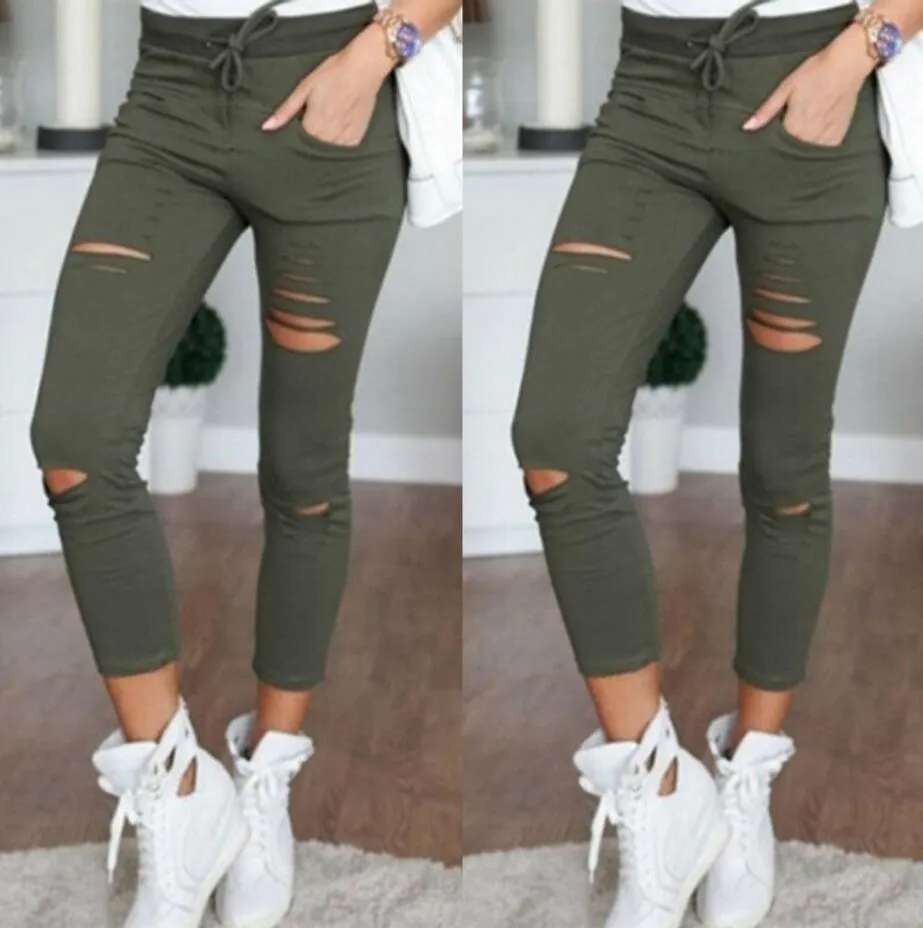 Skinny Stretch Ripped Jeans Ultra