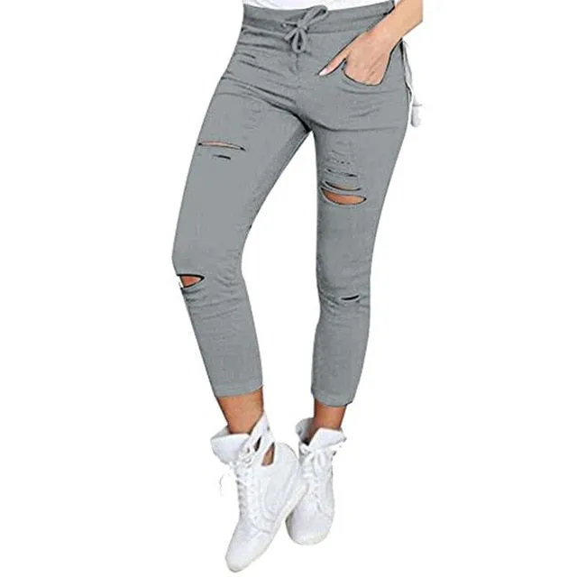 Skinny Stretch Ripped Jeans Ultra