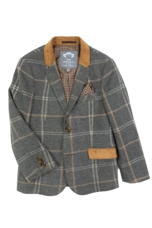 Smoky Windowpane Club Jacket