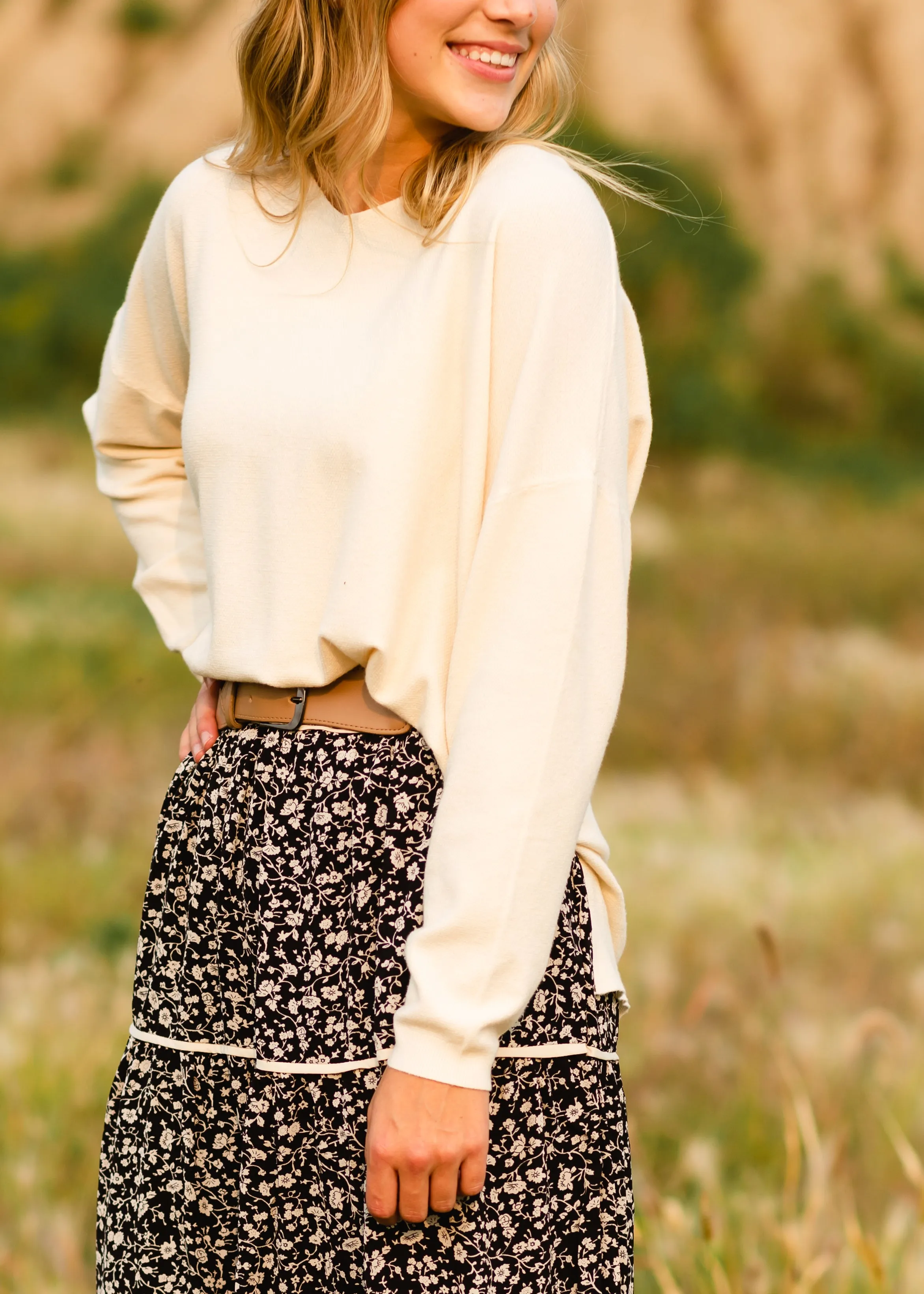 Soft   Classic Ivory Sweater - FINAL SALE