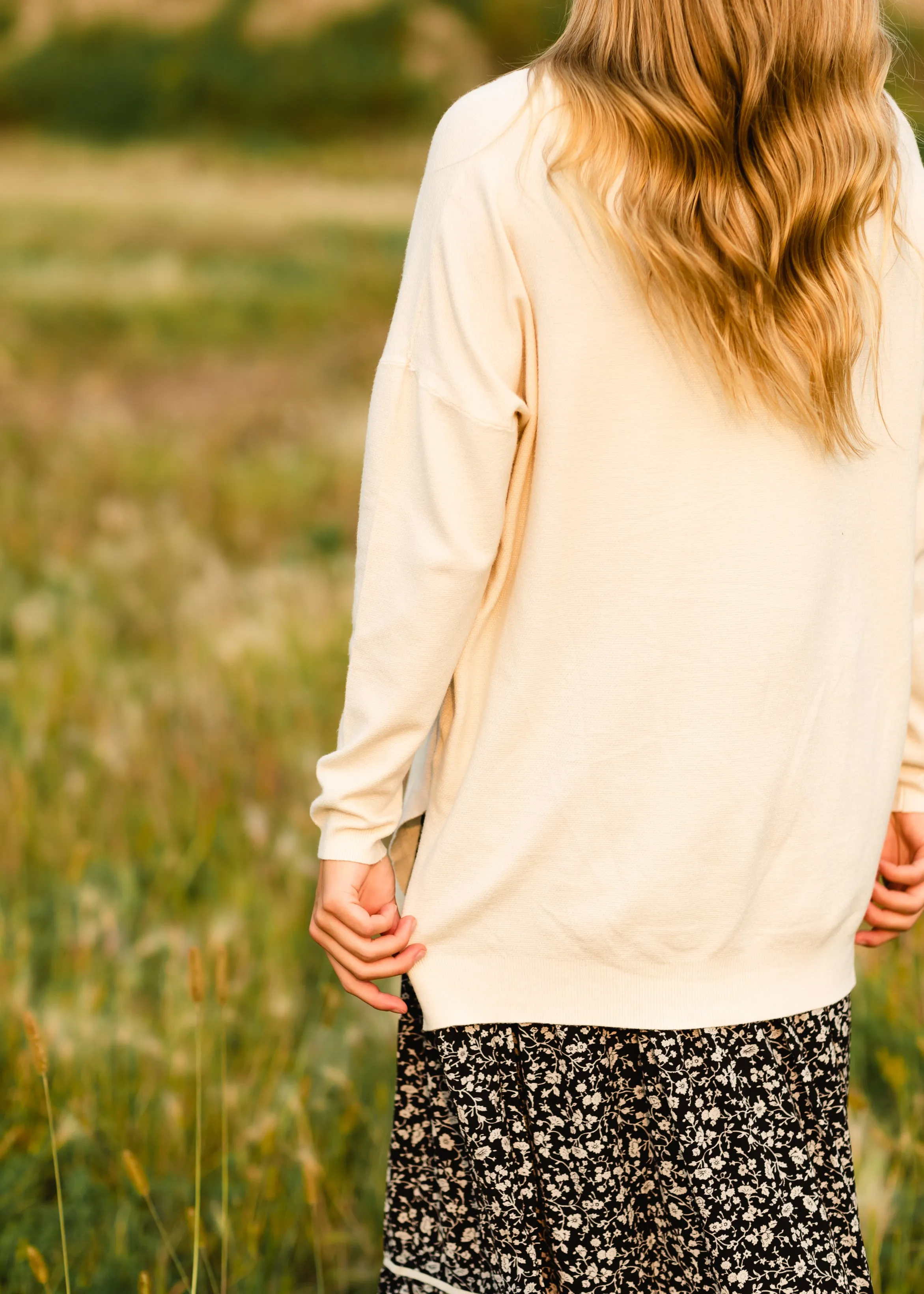 Soft   Classic Ivory Sweater - FINAL SALE