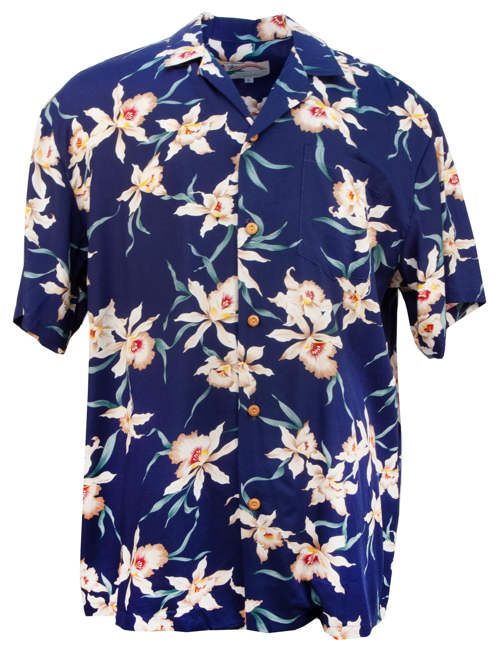 Star Orchid Mens Shirt in Navy