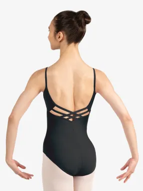 Strappy Back Camisole Leotard Women's - Black