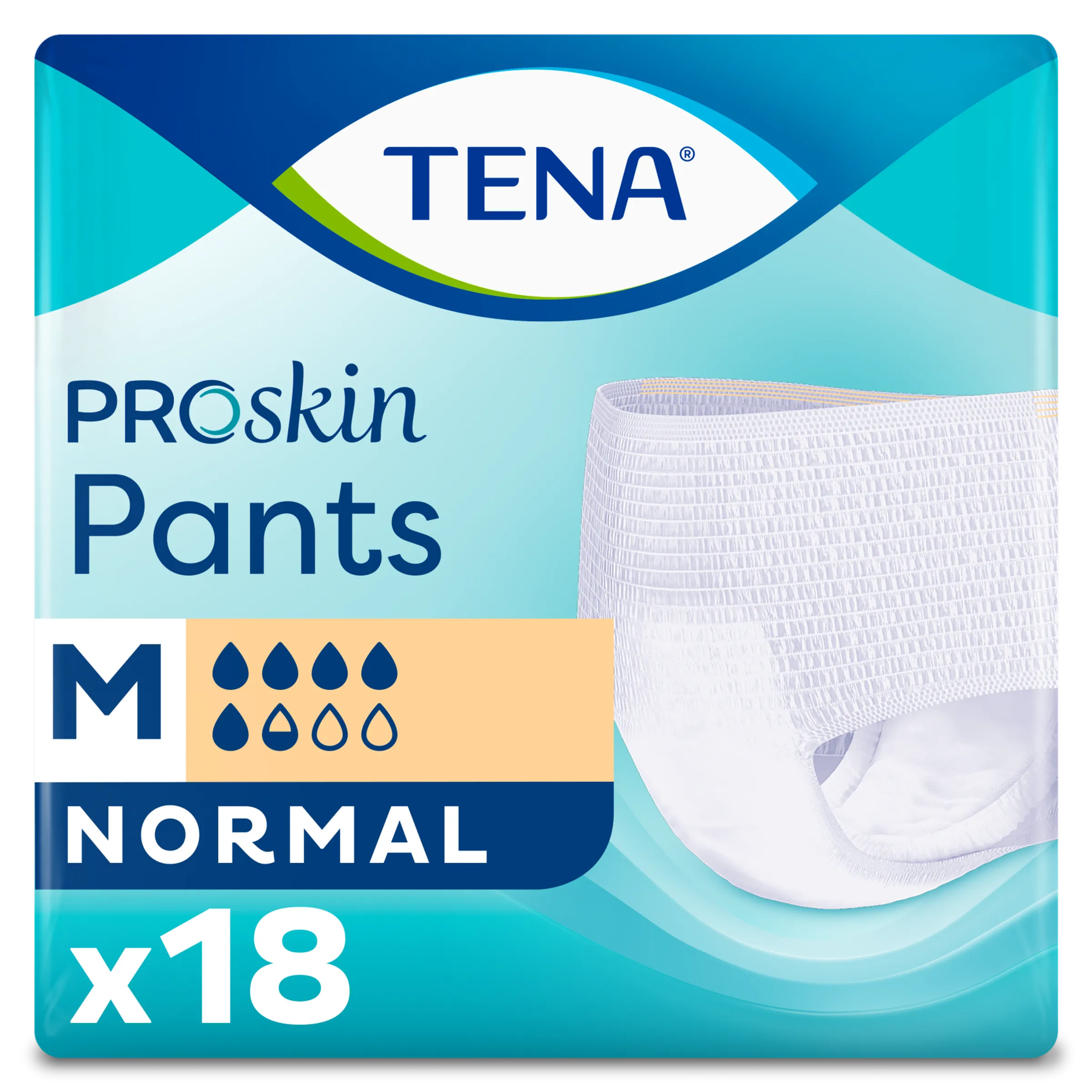 Tena Proskin Pants Normal Medium 18 | Comfortabele Incontinentiebroekjes | Dag & Nacht Bescherming