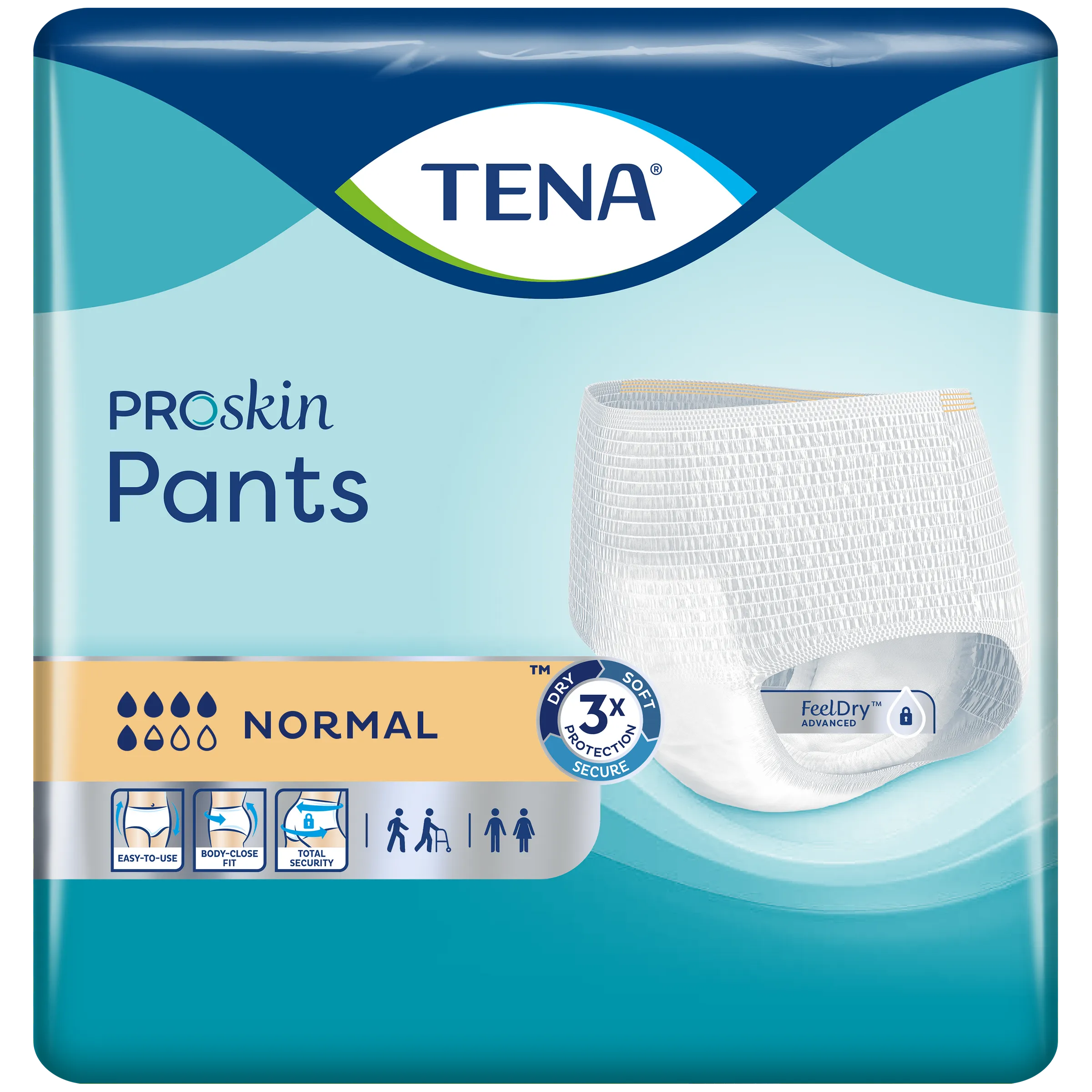 Tena Proskin Pants Normal Medium 18 | Comfortabele Incontinentiebroekjes | Dag & Nacht Bescherming