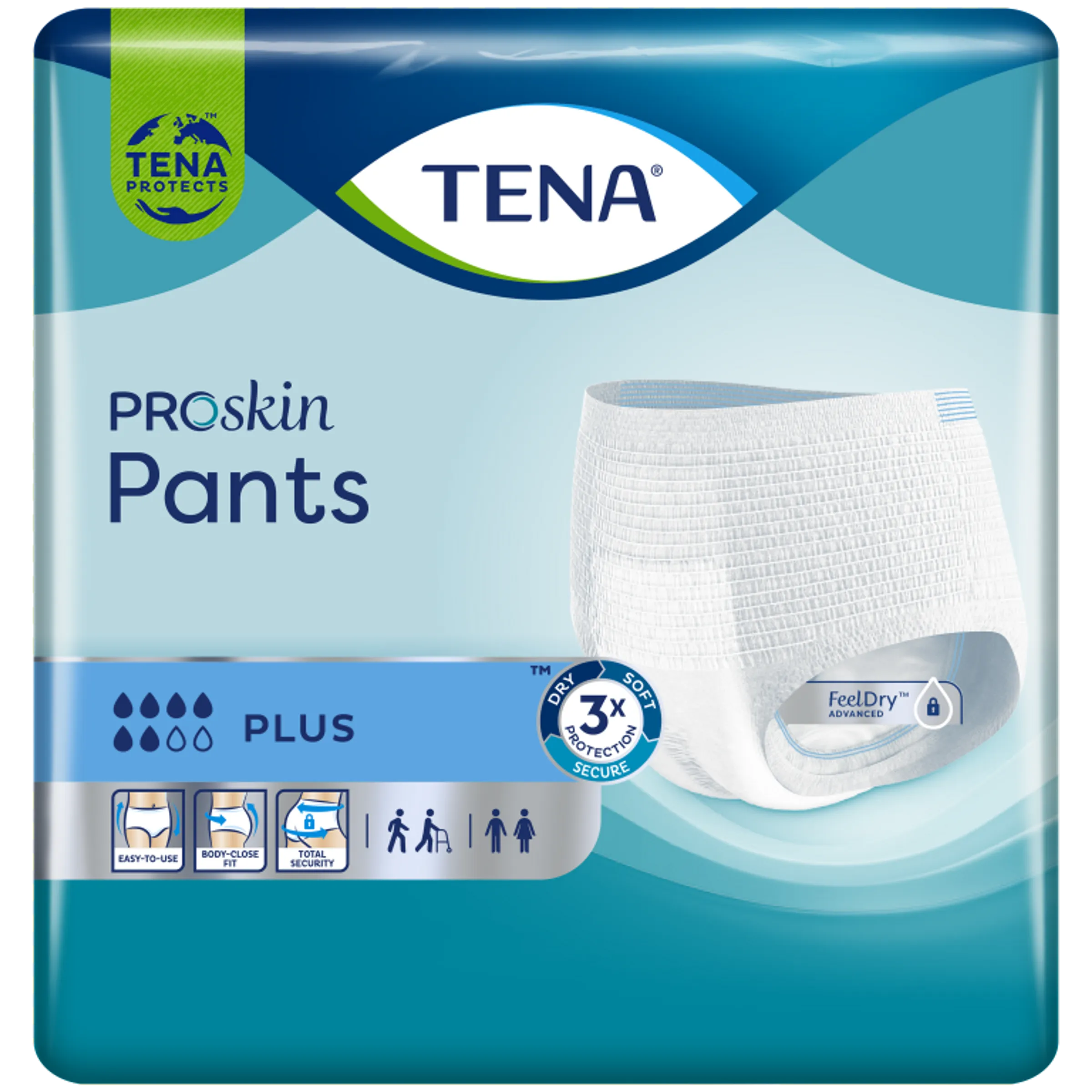 Tena Proskin Pants Plus Small 14 - Comfortabele incontinentiebroekjes voor dag en nacht