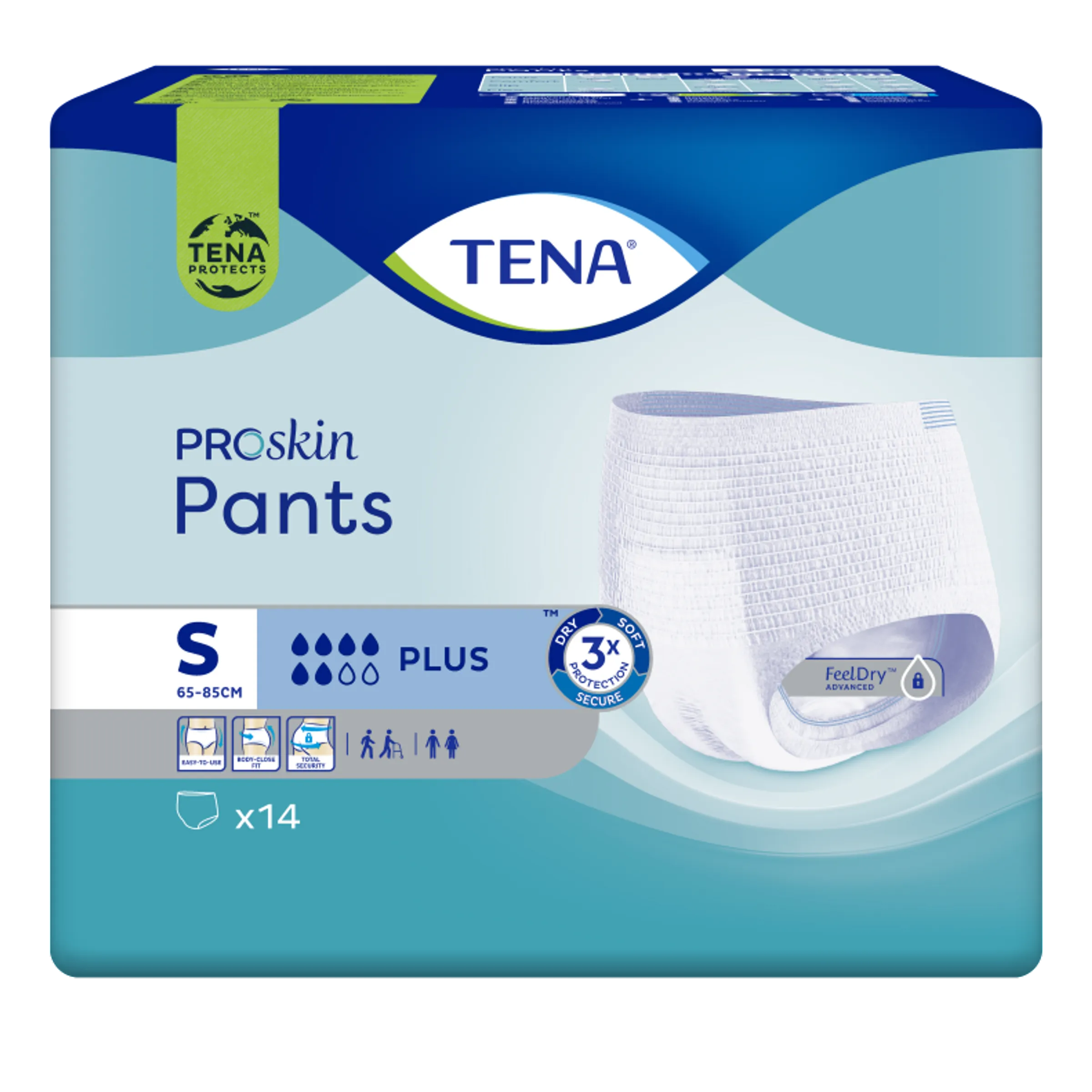 Tena Proskin Pants Plus Small 14 - Comfortabele incontinentiebroekjes voor dag en nacht