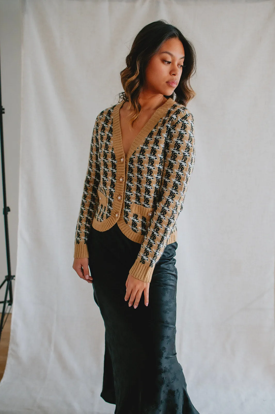 The Marlie Cardi by Heartloom - Camel