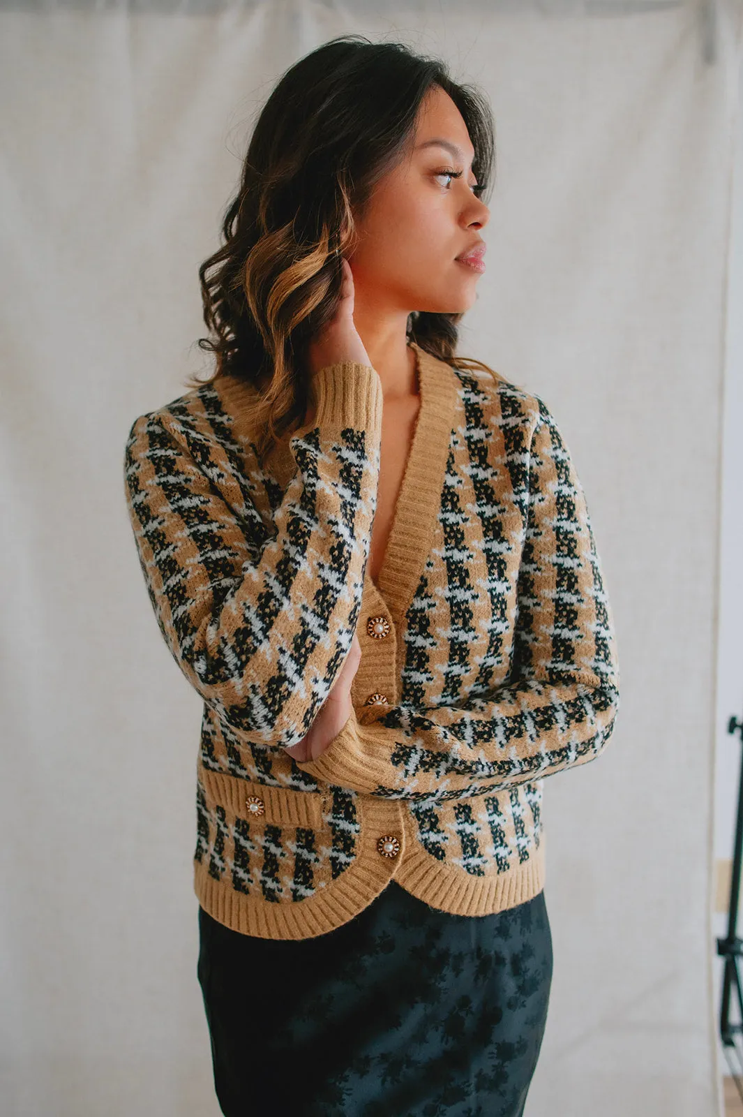 The Marlie Cardi by Heartloom - Camel