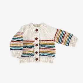 The Maxwell Knit Cardigan - Retro Stripe - KIDS