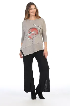 Thousand Miles Mineral Washed Dolman Sleeve Cotton Top