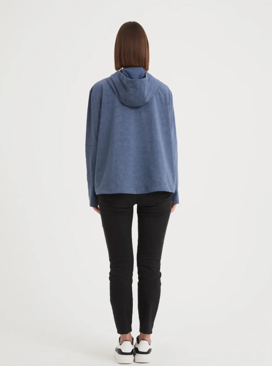 Tirelli - Funnel Neck Hoodie - Ocean