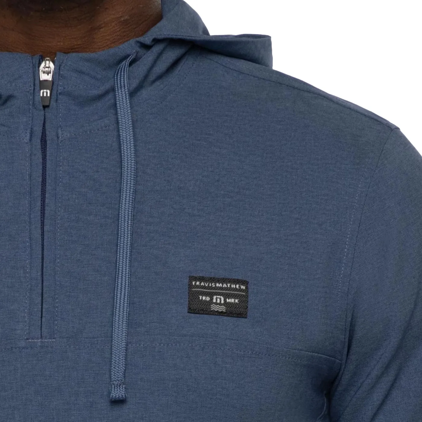 Travis Mathew Sip And Savour Golf Quarter Zip - Heather Peacoat