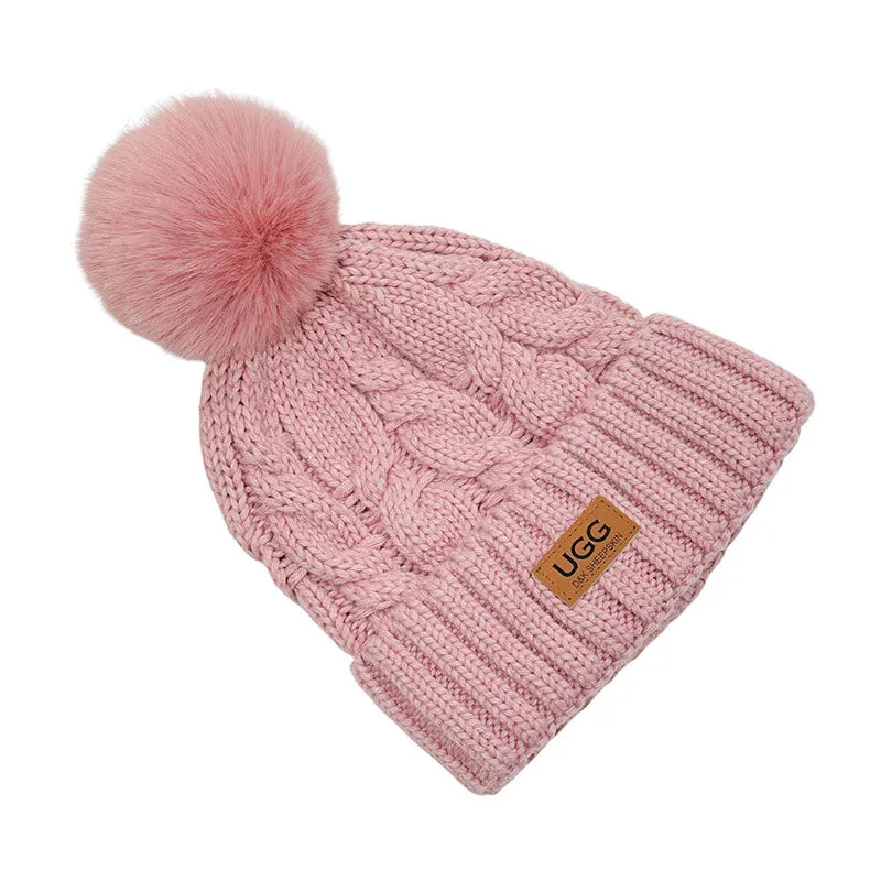 UGG Platinum PomPom Beanie