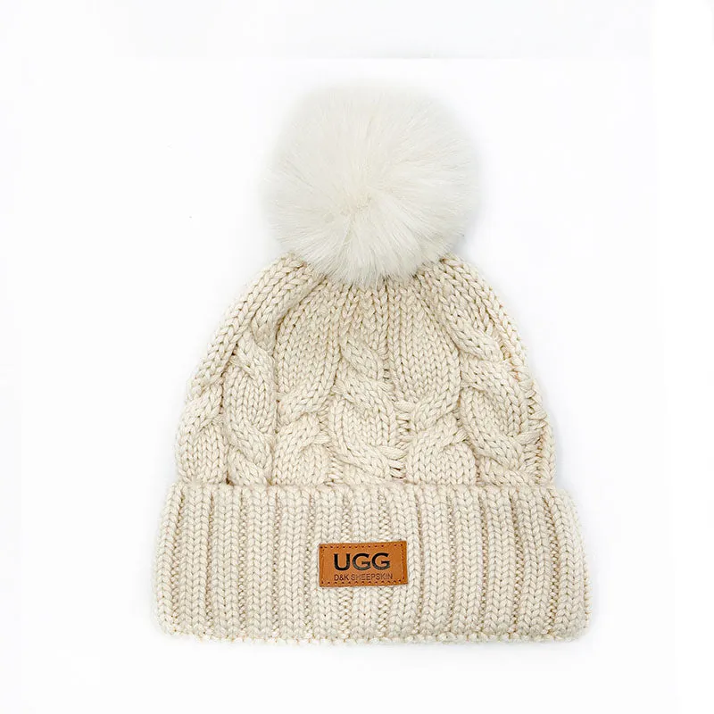 UGG Platinum PomPom Beanie