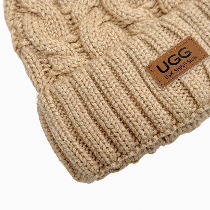 UGG Platinum PomPom Beanie