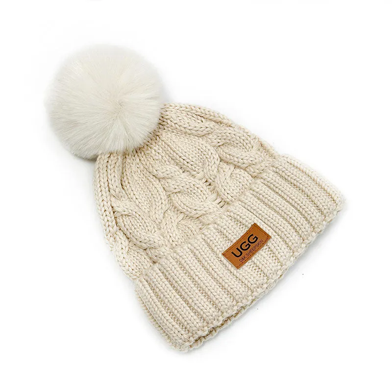 UGG Platinum PomPom Beanie