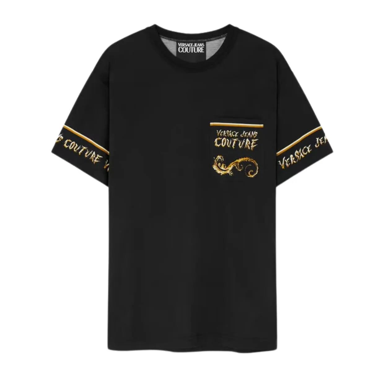 Versace Jeans Couture Chrome Couture Black T-Shirts